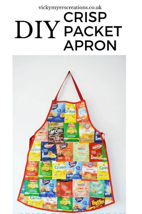DIY Crisp Packet Apron