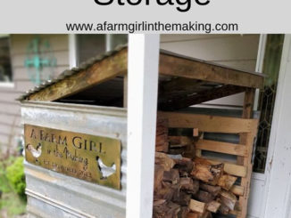 DIy Firewood Storage Box