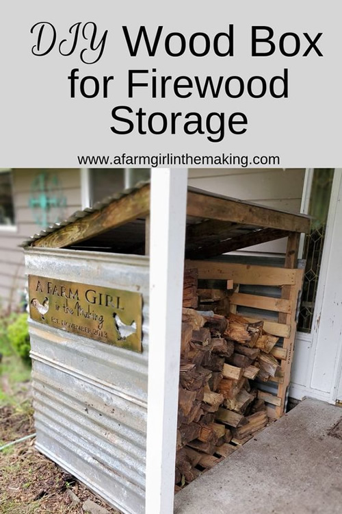 DIy Firewood Storage Box