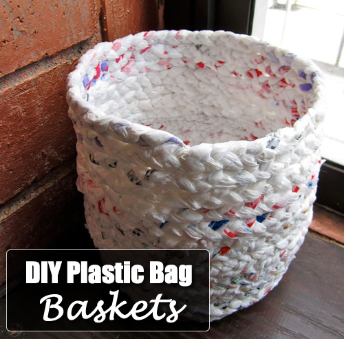 DIY Plastic Bag Baskets