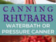 Canning Rhubarb Recipe