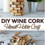 DIY Wine Cork Utensil Holder