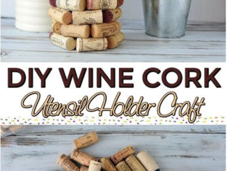 DIY Wine Cork Utensil Holder
