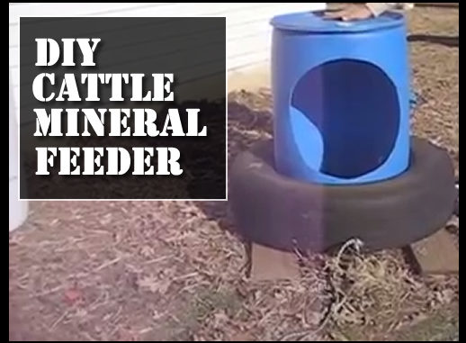 DIY Cattle Mineral Feeder
