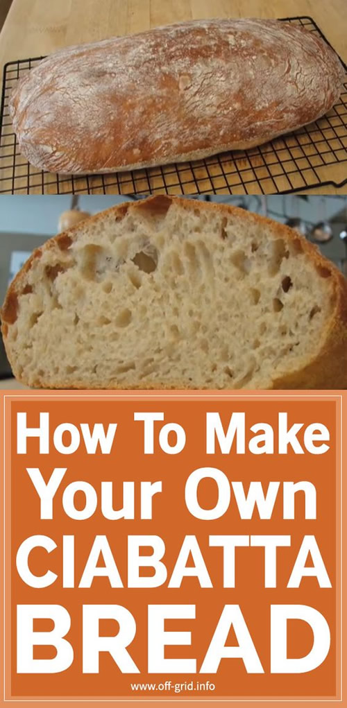 Homemade Ciabatta Bread Recipe