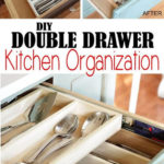 DIY Kitchen Double Layer Drawer