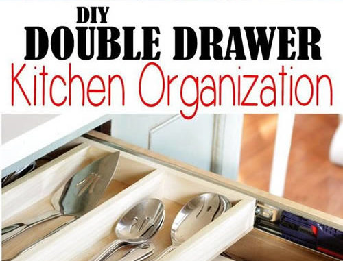 DIY Kitchen Double Layer Drawer