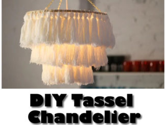DIY Tassel Chandelier