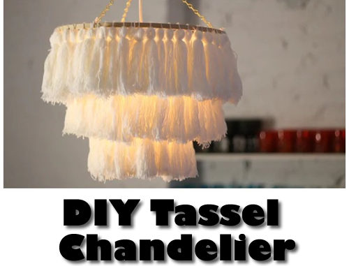 DIY Tassel Chandelier