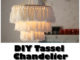 DIY Tassel Chandelier