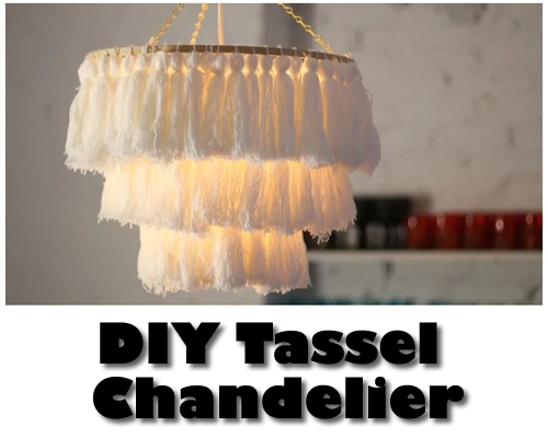 DIY Tassel Chandelier
