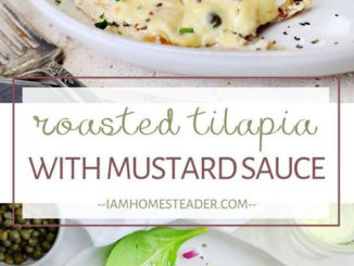 Roasted Tilapia With Mustard Sauce Recipe