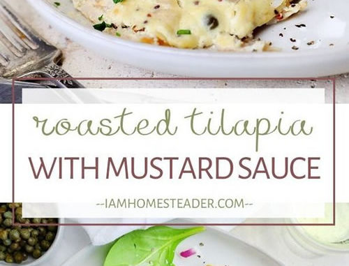 Roasted Tilapia With Mustard Sauce Recipe