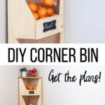 DIY Corner Vegetable Storage Bin