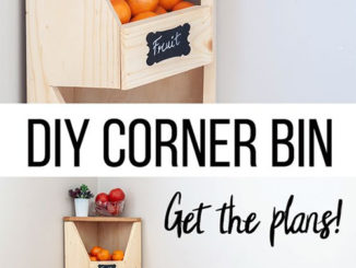 DIY Corner Vegetable Storage Bin