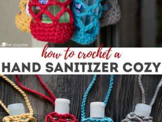 DIY Hand Sanizer Cozy Free Pattern