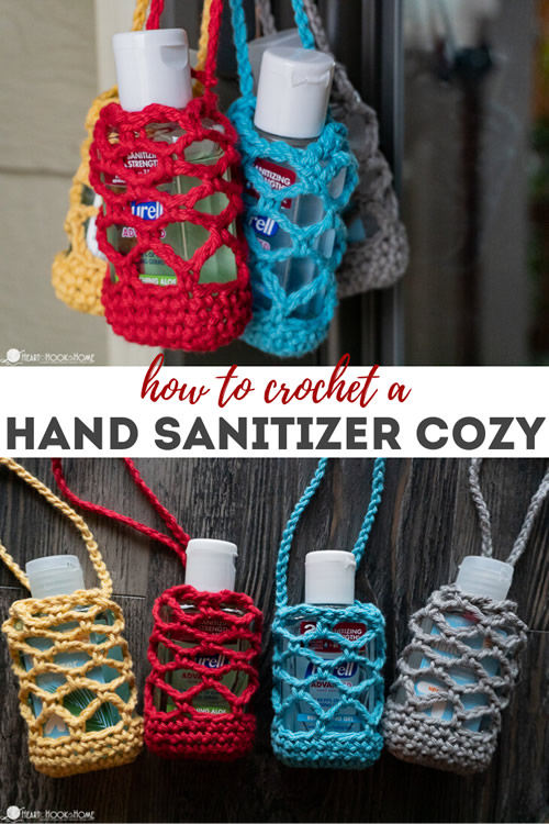 DIY Hand Sanizer Cozy Free Pattern