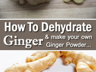 How To Dehydrate Fresh Ginger