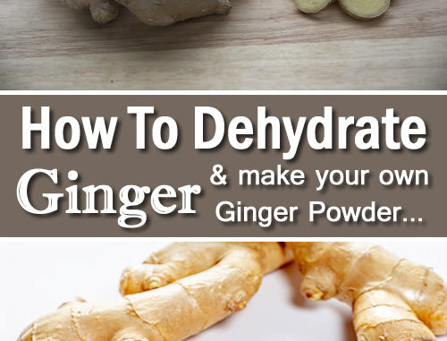 How To Dehydrate Fresh Ginger