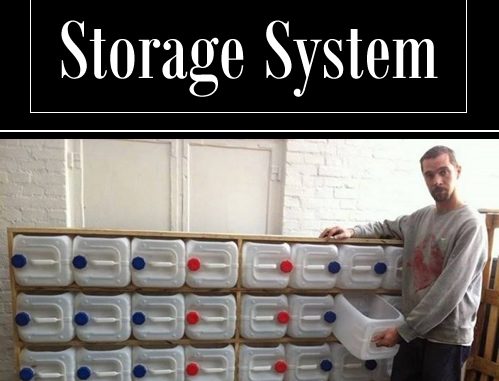 DIY Plastic Drawer Storage System