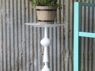 DIY Upcycled Lamp Side Table