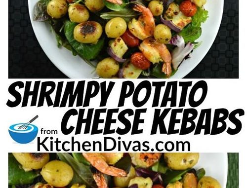 Shrimpy Potato Cheese Kebabs