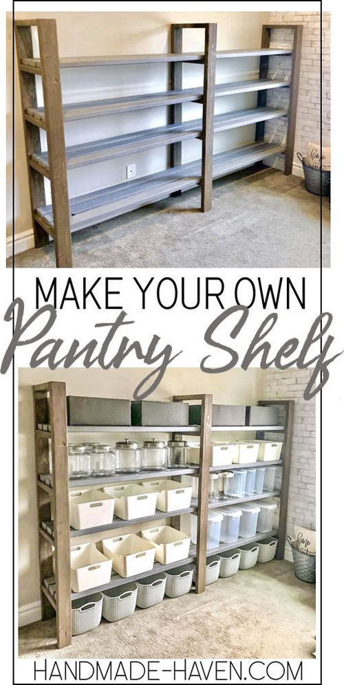 DIY Pantry Shelf Plans
