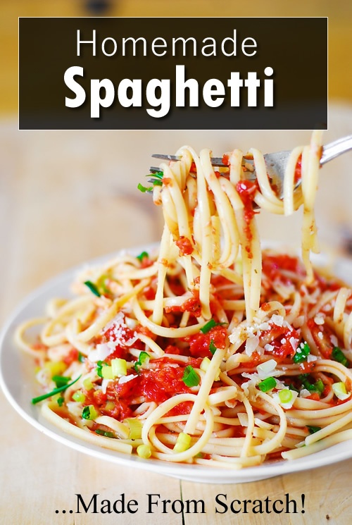 Homemade Spaghetti Pasta Recipe