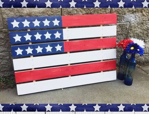 DIY Wood Pallet American Flag
