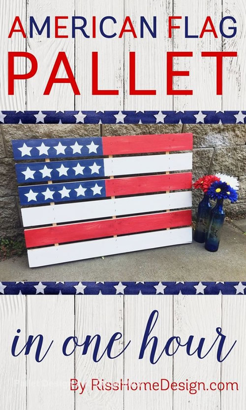 DIY Wood Pallet American Flag