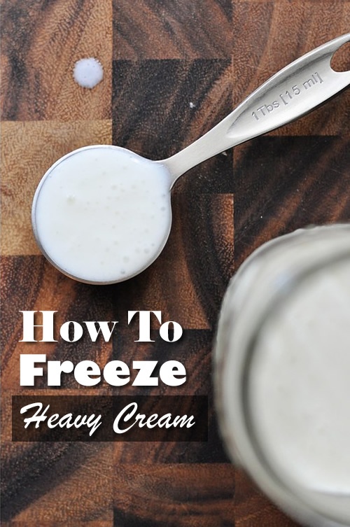 How To Freeze Heavy Cream