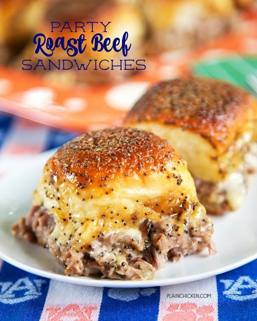 Party Roast Beef Sandwiches