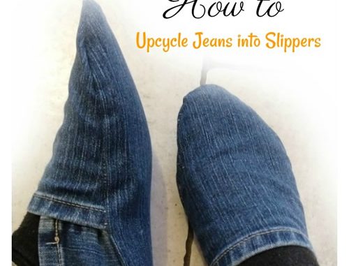 DIY Old Jeans Slippers