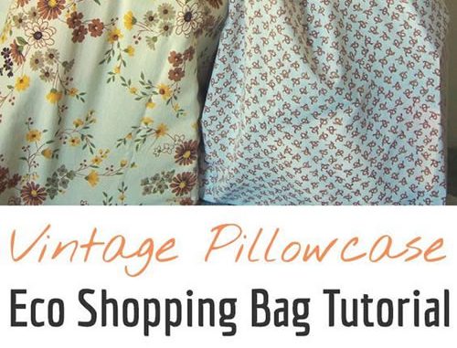 DIY Pillowcase Eco Shopping Bag