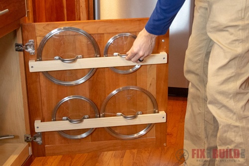 DIY Pot Lid Holder Plans