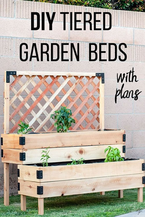 DIY Tiered Raised Garden Bed
