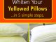 How To Wash & Whiten Yellowed Pillows