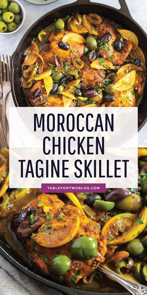 Moroccan Chicken Tagine Skillet Recipe