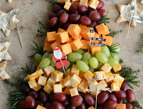Christmas Tree Cheese Platter Recipe