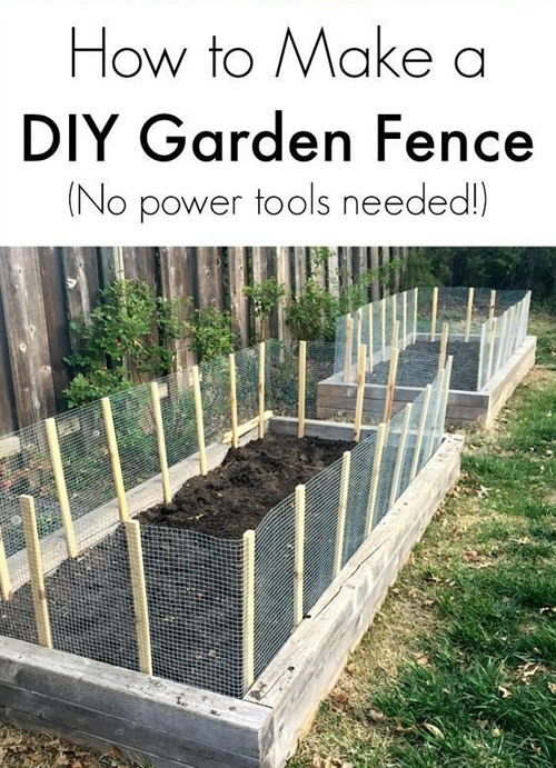 DIY Fence For Raised Garden Beds