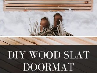 DIY Wood Slat Doormat