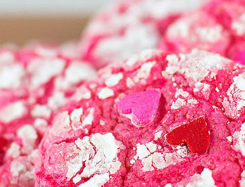 Valentine Crinkle Cookies Recipe