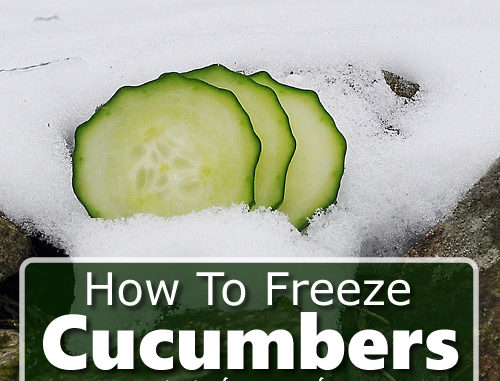 How To Freeze Cucumbers