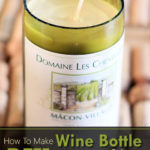 DIY Wine Bottle Candles