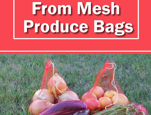 DIY Pot Scrubbies From Mesh Produce Bags