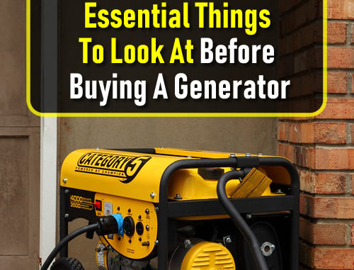 5 Essential Things To Look At Before Buying A Generator