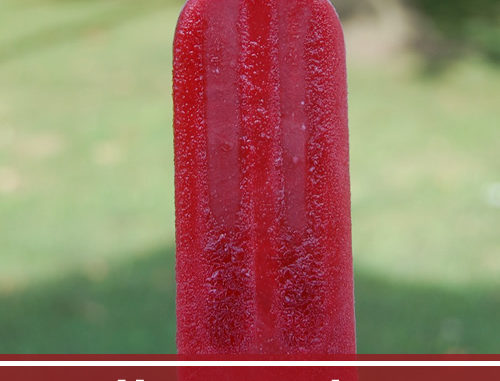 Homemade Cherry Ice Pops