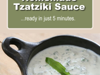 How To Make Homemade Tzatziki Sauce