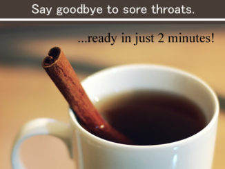 Homemade Cinnamon Sore Throat Tea