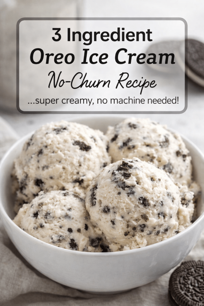 3 Ingredient Oreo Ice Cream Recipe